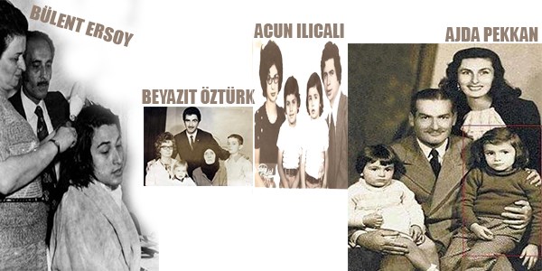 Ünlülerin görmediğiniz aile albümleri