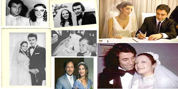 Ünlülerin düğün fotoğrafları