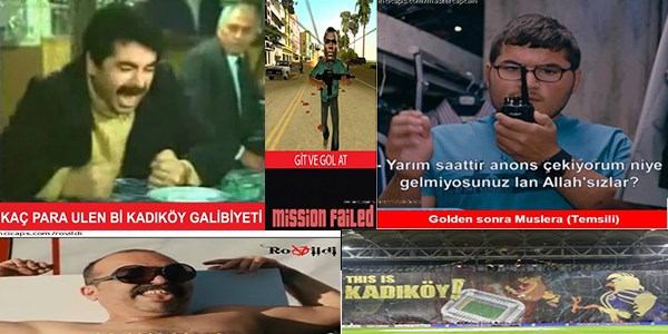 Müthiş Galatasaray-Fenerbahçe capsleri