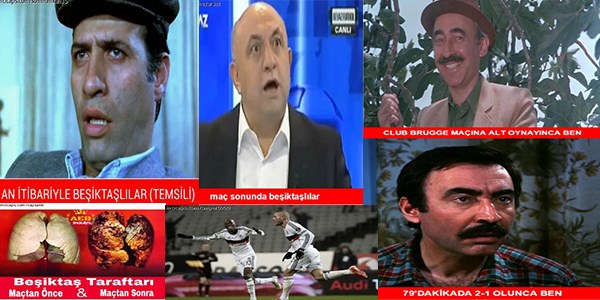 Club Brugge Beşiktaş maçı capsleri