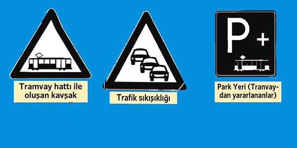 İşte yeni trafik levhaları