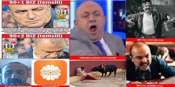 Hollanda Türkiye maçı müthiş capsleri