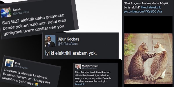 Sosyal medyada elektrik kesintisi