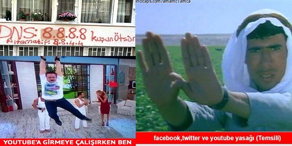 Twitter ve YouTube yasağı capsleri