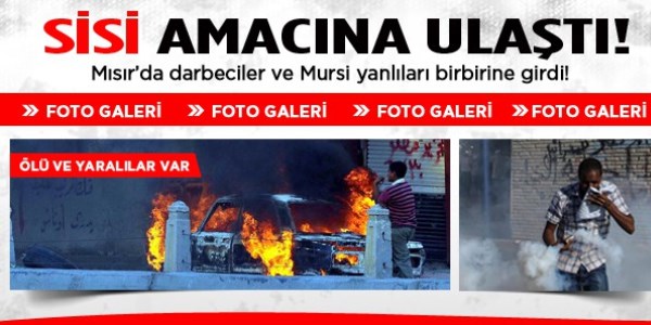 Mısır'da halk birbirine girdi.