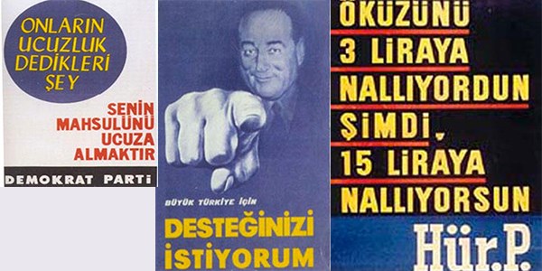 Güldüren eski seçim afişleri