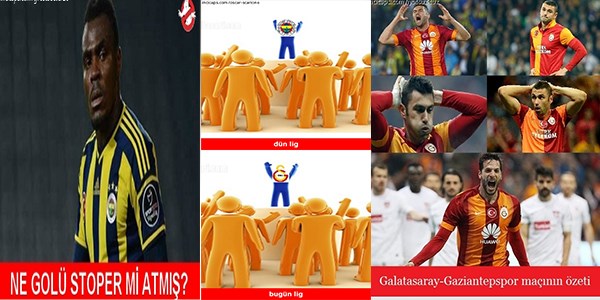 Galatasaray Gaziantep maçı müthiş capsler