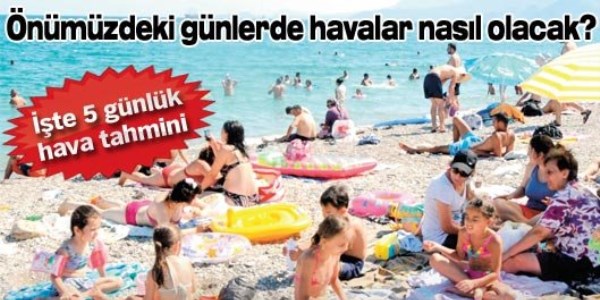Meteoroloji uyardı, işte 5 günlük hava tahmini
