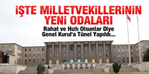 İşte milletvekillerinin yeni odaları