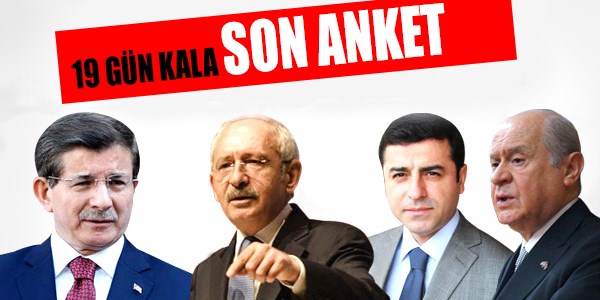 Seçime 19 gün kala son anket