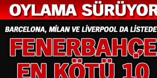 En kötü formalar