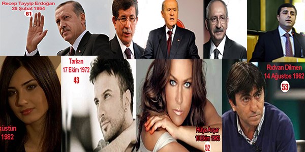 Siyasetçi ve ünlülerin gerçek yaşları