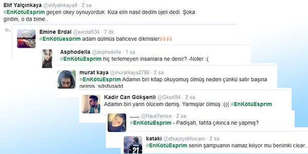 Güldüren 'en kötü esprim' tweetleri