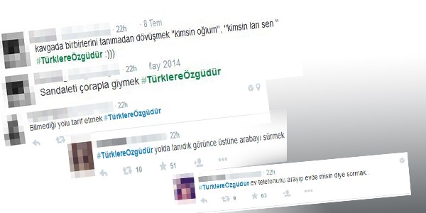 En komik Türklere özgü hareketler