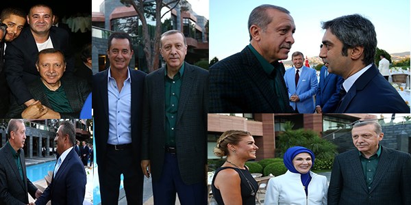 Cumhurbaşkanı Erdoğan sanatçılarla