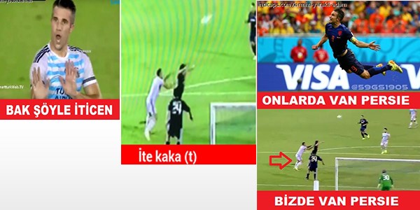 Van Persie'nin 'gol'ü capsleri caşturdu