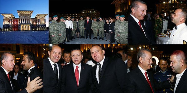 Cumhurbaşkanlığı külliyesindeki 30 ağustos resepsiyonu