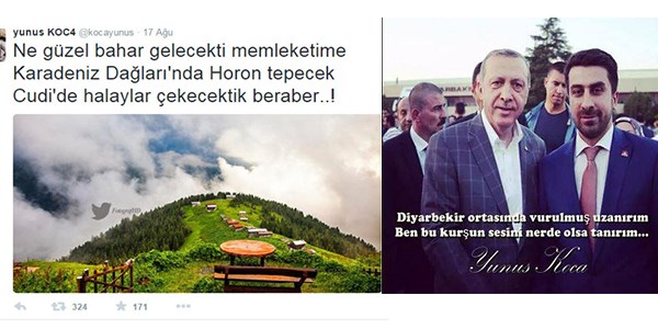 Diyarbakır'da katledilen Yunus Koca'nın tweetleri