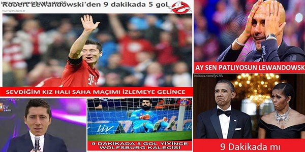 5 dakikada 5 gol capsleri de coşturdu