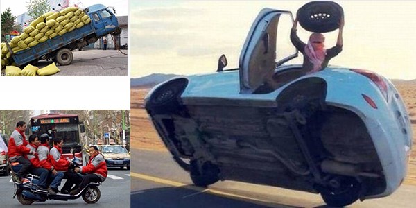 Trafikte güldüren fotoğraflar!