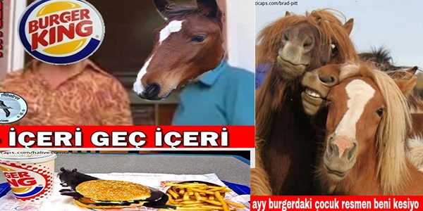 Burger king at eti kullanınca capsler şahlandı