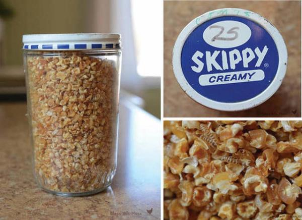 1970'li yllardan kalma ii msr dolu bir fstk ezmesi kavanozu bulundu.