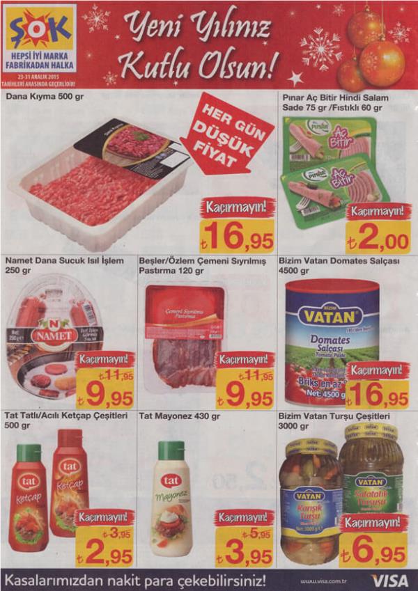 OK'un 23 Aralk 2015 tarihli frsat rnleri