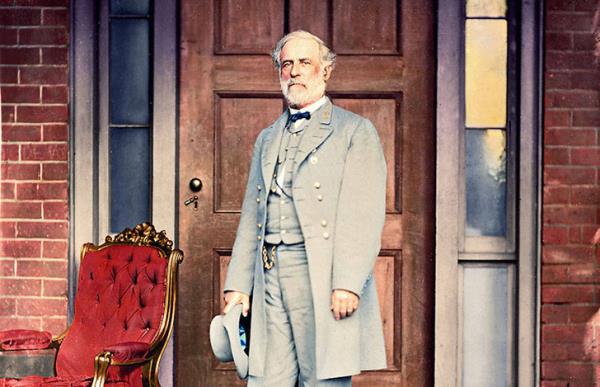 Amerika Konfedere Devletleri Generali Robert E. Lee'nin portresi - 1865