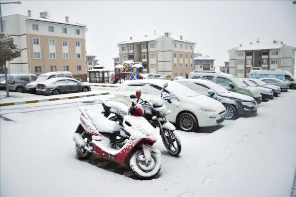 Merzifon gne karla uyand