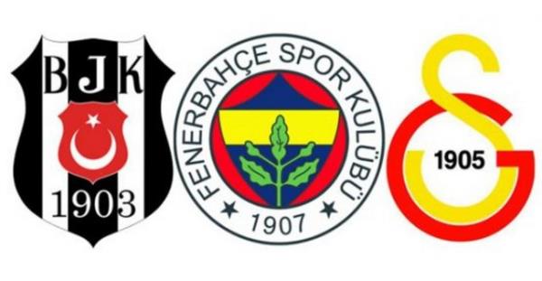 Lig tarihinde - Lige en ok katlan takmlar: Beikta, Fenerbahe ve Galatasaray 55 sezonun tamamnda yer ald.