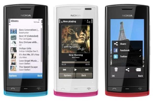 Nokia 500<br>    lemci: 1 GHz ARM 11<br>    Kamera: 5 MP<br>    Ekran: 3.2 in<br>    letim sistemi: Symbian Anna<br>    Fiyat: 405-513 TL