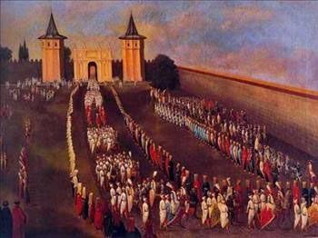 <b>Garipler:</b> Osmanl� ordusunda sava�ta saltanat sancaklar�n� korurlard�.