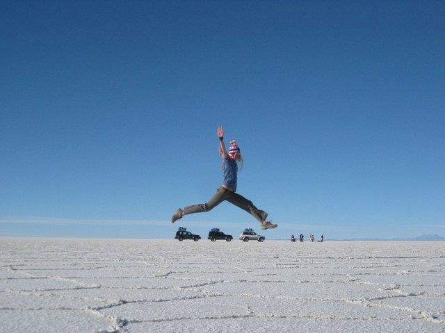 Salar de Uyuni'de kltlen fotoraflar