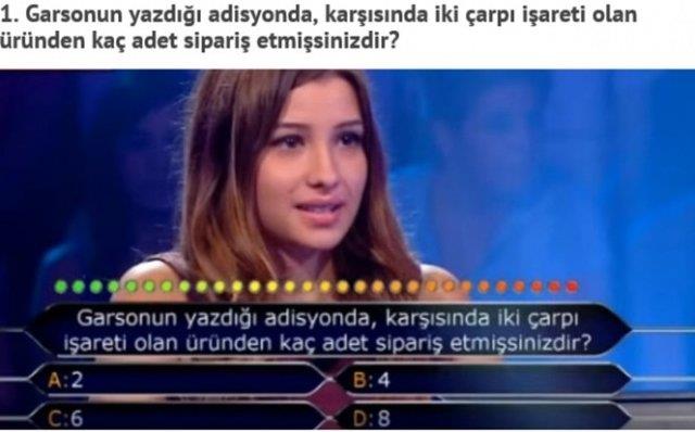 "Kim Milyoner Olmak ster" adl yarmada, yarmaclarn yanl cevap verdii birbirinden basit sorular