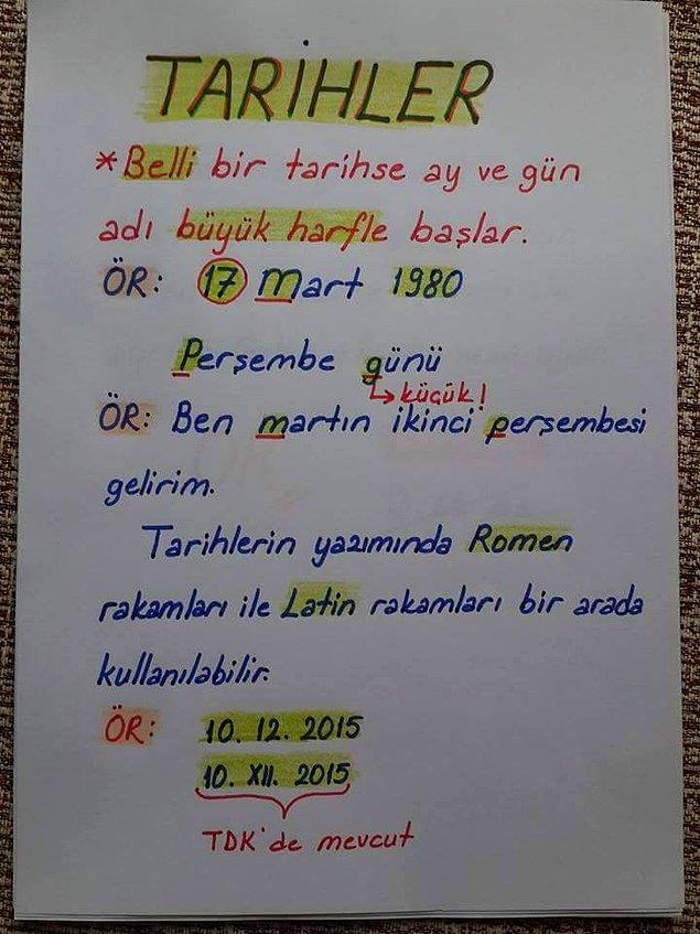 <p>13.Tarihlerin yazl</p>