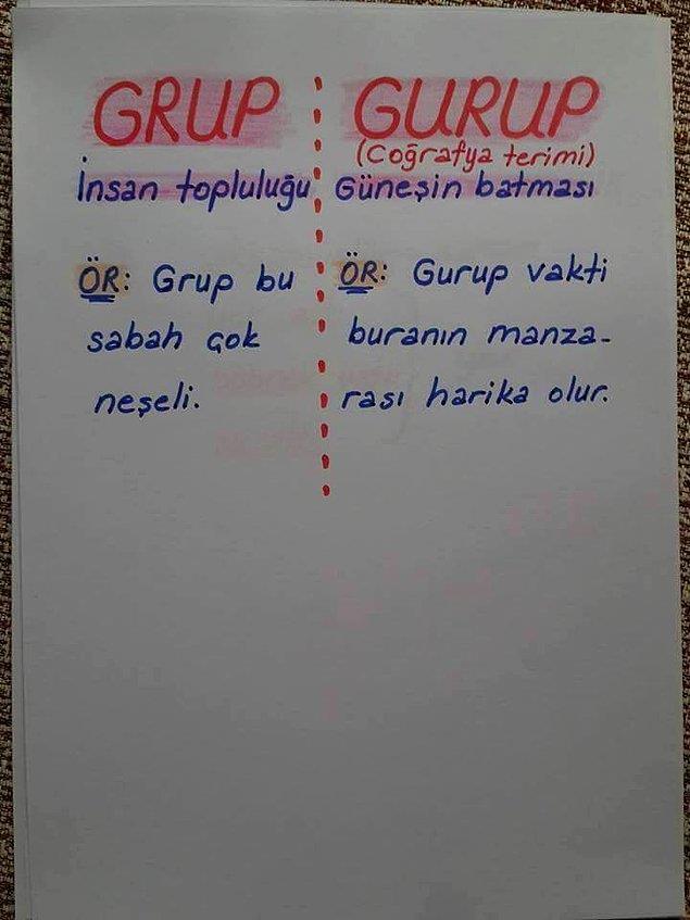 <p>7.Grup/Gurup fark</p>