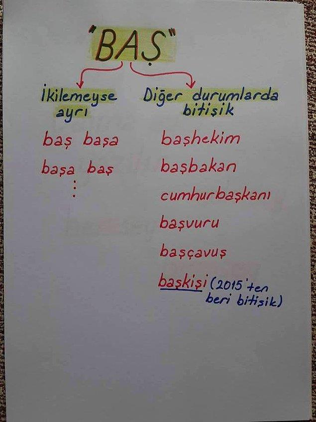 <p>15."Ba" kelimesinin tamlama halindeyken yazl</p>