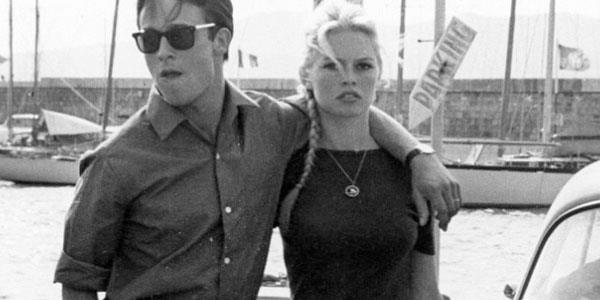 Beyaz perdenin 2 efsanesi; Alain Delon ve Brigitte Bardot'un 1968 ylnda ekilmi fotoraf&#8230;