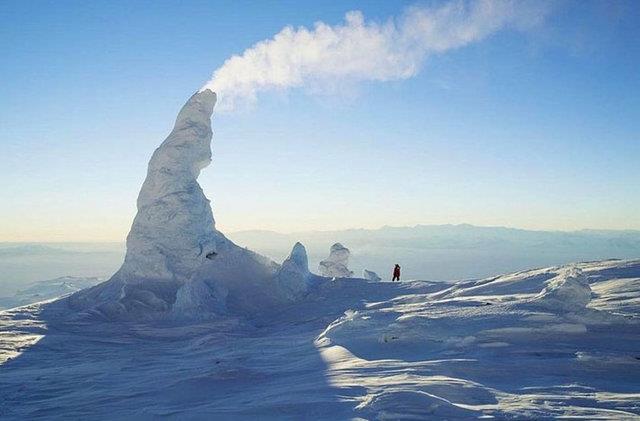 30. Kar bacalar, Erebus Da, Antartika: Gney'deki en aktif volkan zerinde oluuyor. - onedio.com