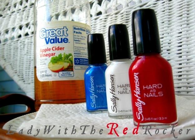 Oje srmeden nce trnaklarnza bir miktar sirke srn.