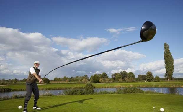 Karsten Maas ve dnyann en uzun golf sopas