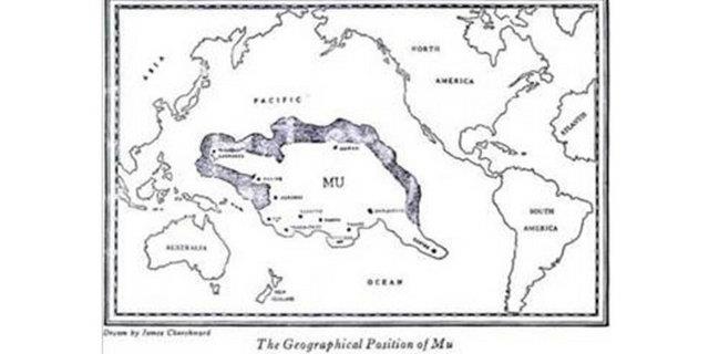 -Mu ktas kuzeyden gneye 3000 mil, doudan batya 5000 mil kadar uzanan,  kara parasndan oluan byk bir ktayd...