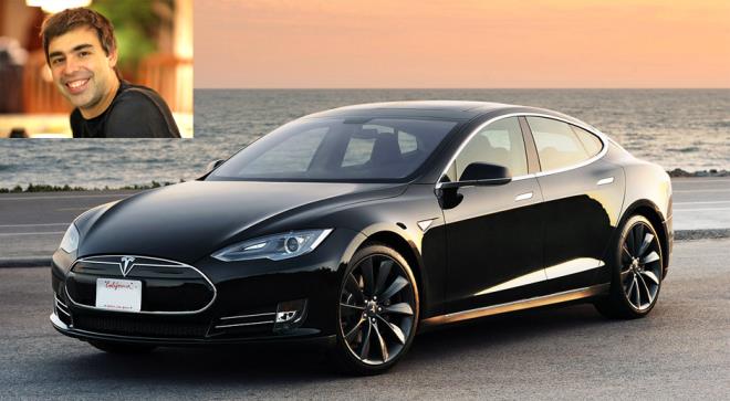 Larry Page de Sergey Brin gibi Tesla'nn en sadk mterilerinden ayn zamanda irketin ilk yatrmclarndan. Larry Page de Tesla kullanyor.
