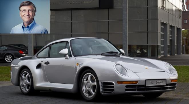 Bill Gates'in bir Porsche koleksiyonuna sahip olduu biliniyor. Ancak favorisi ise 13 yl nce satn ald Porsche 959.