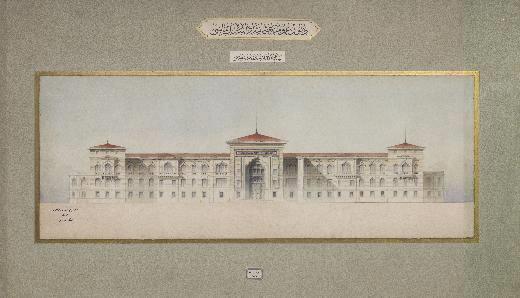 almada yer alan en yeni tarihli harita, 1902 ylna ait. Harita, Kkekmece kazasna tabi Alibeyky iftliinin karton zerine bez, renkli, el yapm, 134x190 santimetre boyutunda.