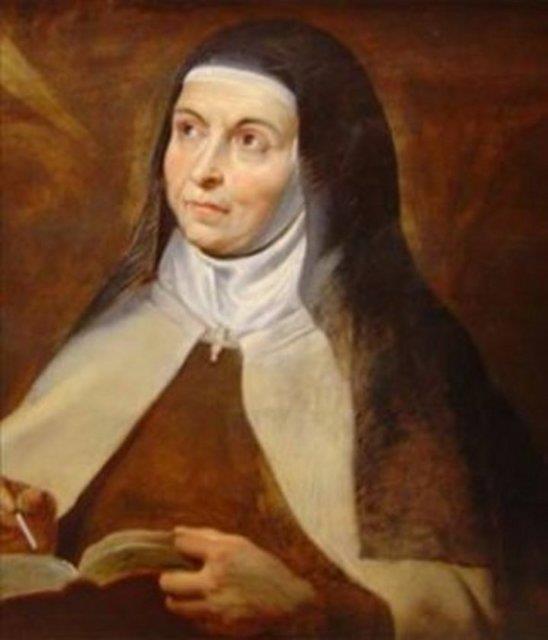 Avila&#8217;l St Teresa 1515-1582 Mistik iirler yazan spanyol rahibe yaad zamanda Katolik kilisesindeki fanatiklere ve engizisyona kar byk mcadeleler verdi.