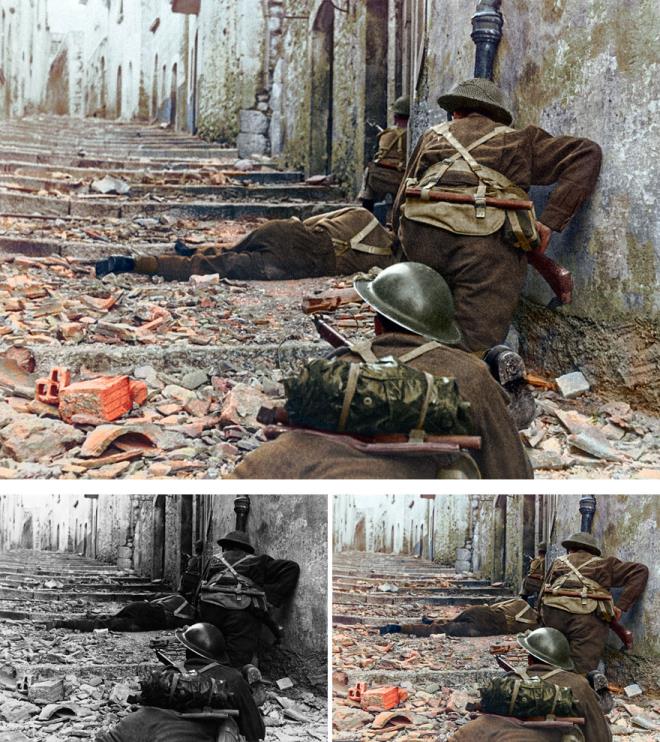 2. Dnya Sava'nda Kanada'l askerler.