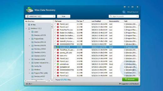 <p><b>WISE DATA RECOVERY</b></p>    Wise Data Recovery'den daha kolay kullanlan bir kurtarma programn hayal etmek olduka zor! Programda men, kark seenekler ve soru pencereleri yok. Tek yapmanz gereken bir src semek, "Scan" dmesine tklamak ve programn silinen tm dosyalar bulmasn beklemek.     <p>Ardndan ihtiyacnz olan dosyay seip "Recover" dmesine tklyorsunuz ve dosyalarnz kurtarlyor. Program FAT tabanl srclerle almyor gibi grnyor ve benim test iin kullandm USB'den hibir dosyay kurtaramad, ancak NTFS tabanl bir srcden dosya kurtarmak istiyorsanz program alet antanza ekleyin.</p>