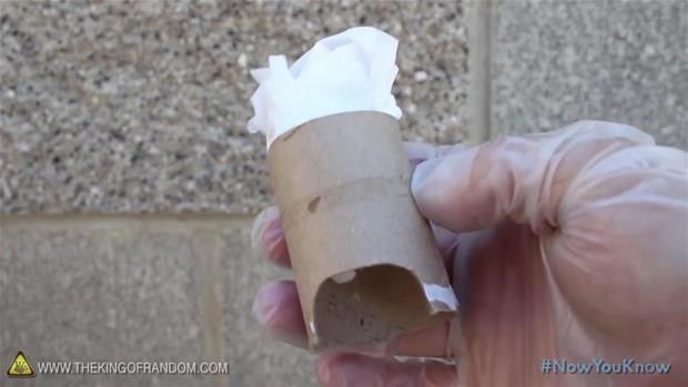 Bir kavanoz kapann zerine bir para tuvalet kad koyun.