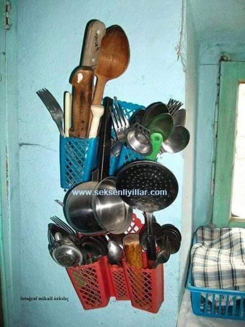 Mutfakta anneler inanlmaz ev eyalar yaratr, her alan kullanl hale getirilirdi.